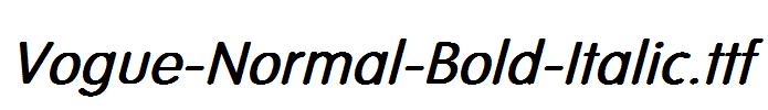 Vogue-Normal-Bold-Italic