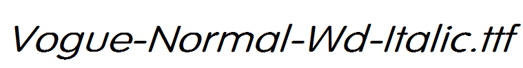 Vogue-Normal-Wd-Italic