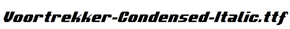 Voortrekker-Condensed-Italic