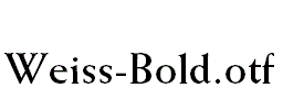 Weiss-Bold