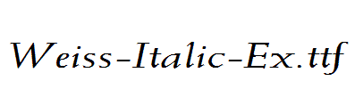 Weiss-Italic-Ex