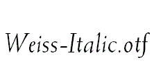 Weiss-Italic