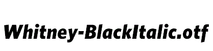 Whitney-BlackItalic