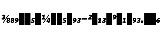 WhitneyNumeric-BlackItalic