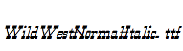 WildWest-Normal-Italic