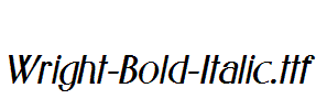 Wright-Bold-Italic