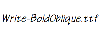 Write-BoldOblique