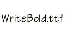 WriteBold