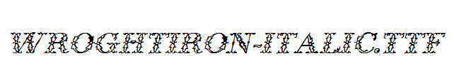 WroghtIron-Italic