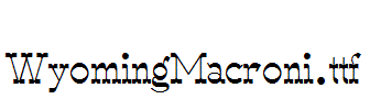 WyomingMacroni