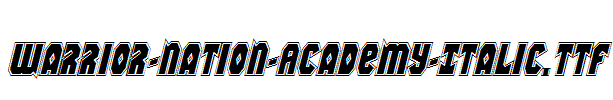 Warrior-Nation-Academy-Italic