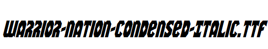 Warrior-Nation-Condensed-Italic