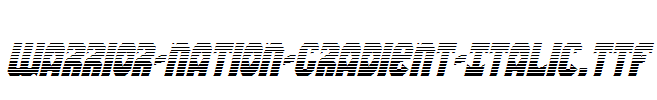 Warrior-Nation-Gradient-Italic