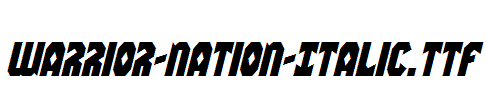 Warrior-Nation-Italic