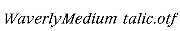 WaverlyMediumItalic