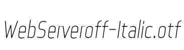 WebServeroff-Italic