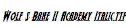 Wolf-s-Bane-II-Academy-Italic