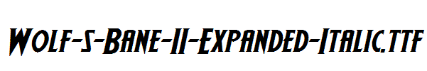 Wolf-s-Bane-II-Expanded-Italic