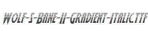 Wolf-s-Bane-II-Gradient-Italic