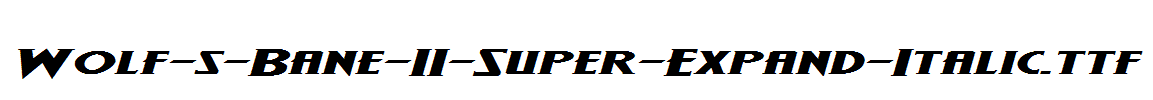 Wolf-s-Bane-II-Super-Expand-Italic