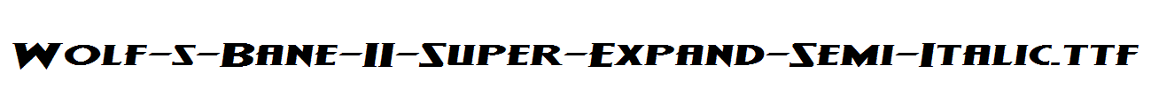 Wolf-s-Bane-II-Super-Expand-Semi-Italic