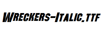 Wreckers-Italic