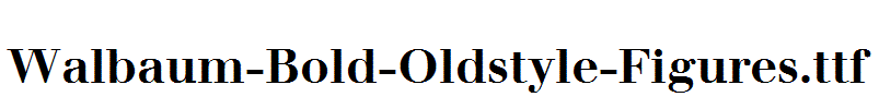 Walbaum-Bold-Oldstyle-Figures