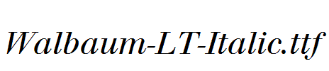 Walbaum-LT-Italic