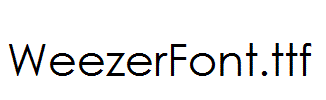 WeezerFont