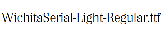 WichitaSerial-Light-Regular