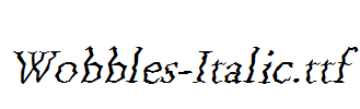 Wobbles-Italic