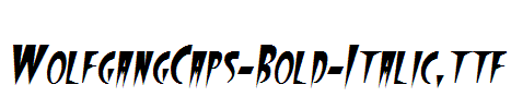 WolfgangCaps-Bold-Italic