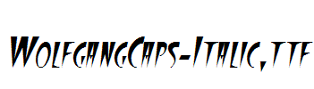 WolfgangCaps-Italic