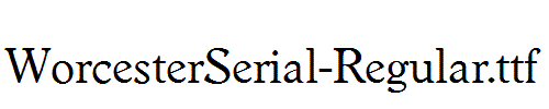 WorcesterSerial-Regular