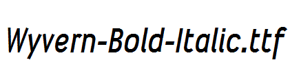 Wyvern-Bold-Italic