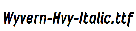 Wyvern-Hvy-Italic