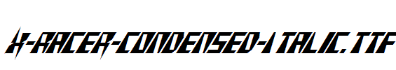 X-Racer-Condensed-Italic