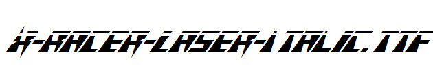 X-Racer-Laser-Italic