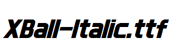 XBall-Italic