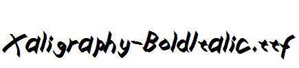 Xaligraphy-BoldItalic