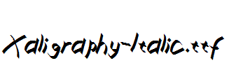 Xaligraphy-Italic