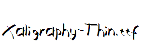 Xaligraphy-Thin