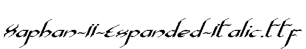 Xaphan-II-Expanded-Italic