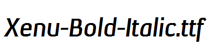 Xenu-Bold-Italic