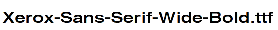 Xerox-Sans-Serif-Wide-Bold
