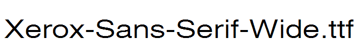 Xerox-Sans-Serif-Wide
