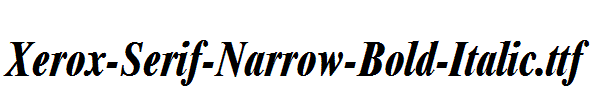 Xerox-Serif-Narrow-Bold-Italic