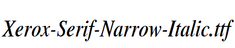 Xerox-Serif-Narrow-Italic