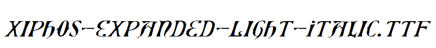 Xiphos-Expanded-Light-Italic