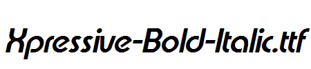 Xpressive-Bold-Italic